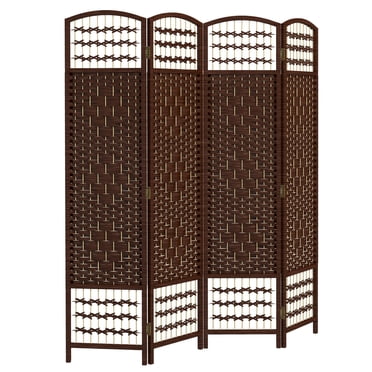 HOMCOM 5.6ft Folding Room Divider, Freestanding Privacy Screen for Bedroom