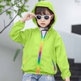 thumbnail image 2 of Tranfacy Zip up Hoodie Long Sleeve Shirt for Boys Hooded Jacket Summer Fall Sun Protection Tops, 2 of 5