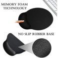 thumbnail image 4 of Ergonomic Mouse Pad with Wrist Support Gel Mouse Pad with Wrist Rest, Comfortable Computer Mouse Pad for Laptop, Pain Relief Mousepad with Non-Slip Rubber Base,Black, 4 of 5