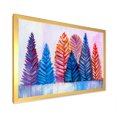 thumbnail image 2 of Designart Arbres de Noël Abstraits Traditionnels Art Mural Encadré, 2 of 4