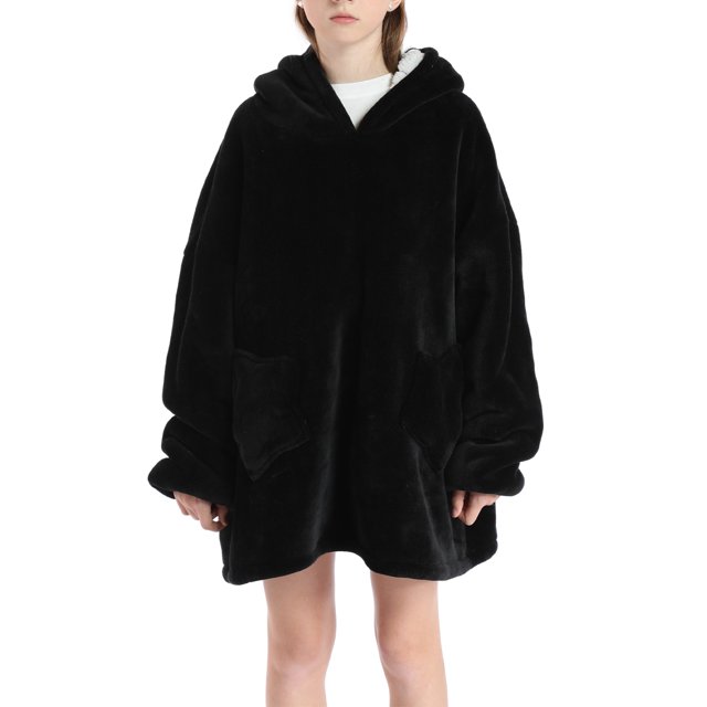 Faithtur Universal Warm Hooded Sweater Fashion Printing Mink Wool Home Clothes