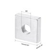thumbnail image 3 of Unique Bargains Square Nuts, M6x14mmx4mm Zinc-Plated Metric Coarse Thread Assortment Kit, 25pcs, 3 of 5
