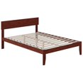 thumbnail image 2 of AFI Boston Solid Wood Full Size Modern Platform Bed in Walnut, 2 of 6