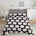thumbnail image 1 of Erosebridal Ensemble de Literie Sports de Balle Couette Simple pour Enfants, Couette en Duvet Baseball, Décor Thème Sports, Réversible, 1 of 7