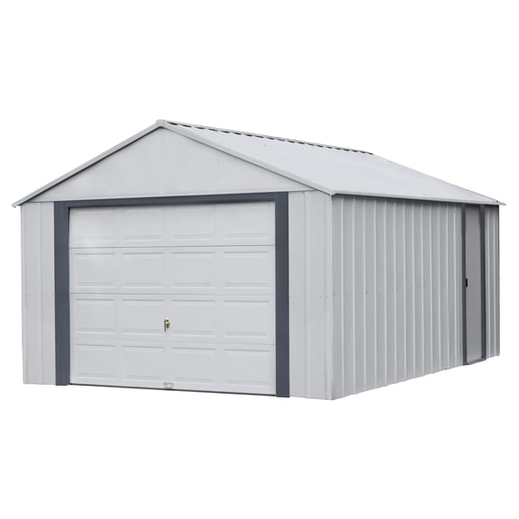Arrow Murryhill 12 x 17 x 9 ft Grey Steel Garage