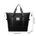 thumbnail image 3 of Meitianfacai Large Duffle Bag for Travel - Expandable Lightweight Duffel Bags, Foldable Travel Bag Large Duffle Bag for Men Women, Airport Luggage Checked Bag Sports Gym Bag,16.14×14.96×7.9in, 3 of 8