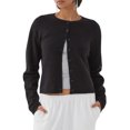 thumbnail image 1 of Gupgi Cardigan Tricoté Uni pour Femmes, Chandails à Boutons devant, Col Rond Décontracté, Manches Longues, Hauts en Tricot, 1 of 9