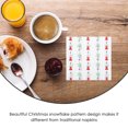 thumbnail image 2 of BRIGHTFUFU 20 Pcs Serviettes de Table Flocon de Neige Jetables Couleurs Assorties pour Menu de Souper des Fêtes, 2 of 7