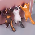 thumbnail image 2 of 6 Pcs Chats de Couleurs Différentes Support de Ventouse pour Téléphone Intelligent Support Mignon pour Chat Support de Téléphone Cellulaire Support Ventouse, 2 of 8