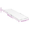 thumbnail image 4 of vidaXL Sun Lounger Cushion Black Check Pattern Oxford Fabric, 4 of 5