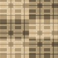 thumbnail image 1 of Ahgly Company Tapis d'Intérieur Lavables en Machine, Carrés, Marron Transitionnel, 5', 1 of 7
