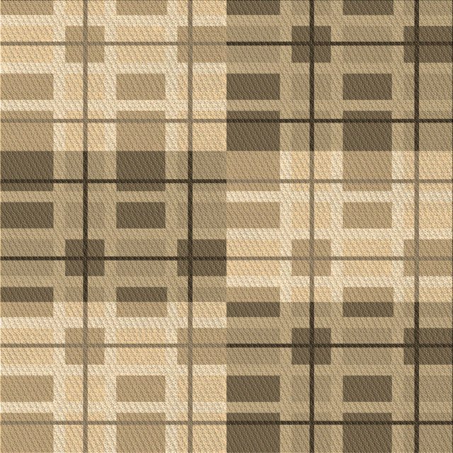 Ahgly Company Tapis d'Intérieur Lavables en Machine, Carrés, Marron Transitionnel, 5'
