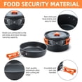 thumbnail image 2 of Camping Cooking Set Camping Cookware Set 16pcs Camping Pot pan Set Nesting Camp Cook Set Camping&Hiking cookware Camping Backpacking Pans Set, 2 of 7