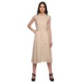 thumbnail image 1 of Moomaya Robe Sans Manches Imprimée à Boutons avec Poche Chemise Décontractée pour Femmes, 1 of 4