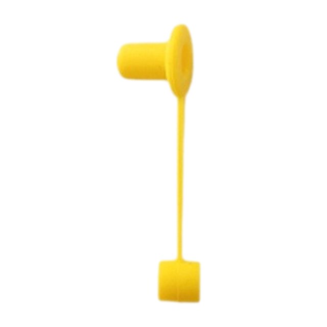 Lipstore Straw Cover Cap Dustproof Silicone Straw Tips Cover for Kitchen Home Outdoor Yellow