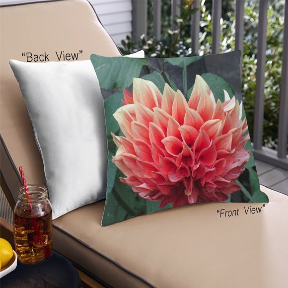 Ahgly Company Plants Flower Outdoor Throw Pillow, 18 inch by 18 inch