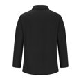 thumbnail image 4 of Timegard Plus Size Tops for Women Button down Shirts Long Sleeve Lapel V Neck Blouse Lightweight Tops, 4 of 6