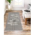 thumbnail image 1 of LaDole Rugs 3x5 ft Modern Premium Area Runner Rug | Abstract Small Carpet For Entry Way, Hallway, Home Office, Entrance Indoor Floor Décor | Gold Grey, 1 of 5