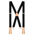 thumbnail image 1 of "Buyless Fashion Butten End Logger Work Suspenders for Men - 48"" Adjustable Straps 1 1/4"" - X Shape", 1 of 7
