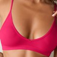 thumbnail image 3 of Jovati Soutien-gorge Quotidien pour Femmes, Style Triangle Sans Coutures et Sans Armatures avec Bretelles Fines Ajustables, Mélange Doux Polyester-Spandex, Coupe Détente à Encolure en V, Conception Respirante et Ventilée, 3 of 6