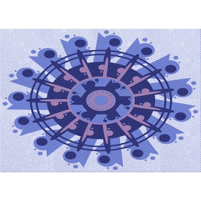 Ahgly Tapis Rectangulaire Lavable en Machine Bleu Royal Transitionnel, 5 Pieds x 8 Pieds