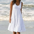 thumbnail image 1 of TIMIFIS Robe T-Shirt Évasée Décontractée d'Été pour Femme, Sortie de Plage, Robe Ample - Été, 1 of 7