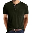 thumbnail image 1 of Mefallenssiah T-Shirt Homme à Manches Courtes Homme Manches Courtes Musclé Robuste Basique Uni Couleur Unie Blouse Tee Shirt Haut Vert Armée, 1 of 3