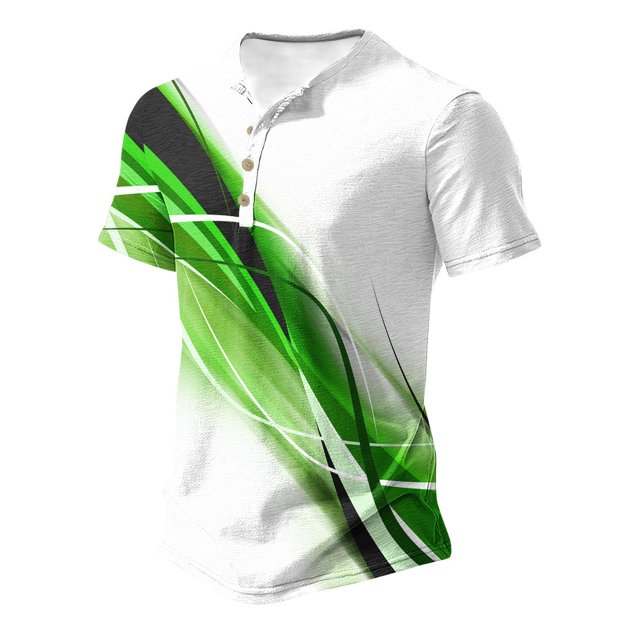 Mefallenssiah Hommes Hauts, Décolleté Hommes Décontracté Col Rond Impression Pull Sport Manches Courtes T Chemise Blouse