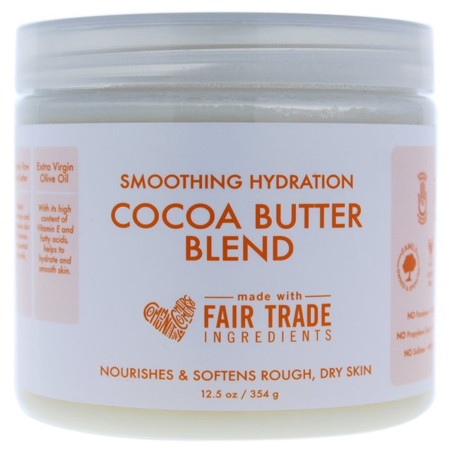 Smoothing Hydration Cocoa Butter Blend by Shea Moisture for Unisex - 12.5 oz Body Cream