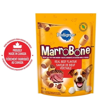 PEDIGREE Marrobone Adult Dog Treats – Real Beef Flavour with Real Bone Marrow - Vitamin Enriched 737g