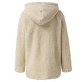 thumbnail image 4 of 2025 Femmes Dames Chaud Léger Veste Manteau Veste Hiver Col Rond Veste en Molleton pour Femmes Fermeture Éclair Complète Uni Long, 4 of 6