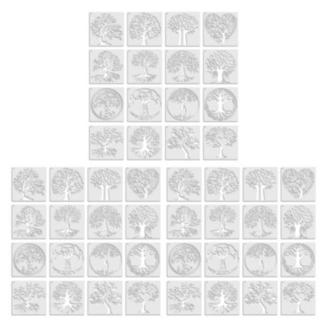 maskred 16pcs Unleash Creativity Wide Range Of Reusable Stencils Endless Possibilities 16pcs 3Set