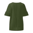 thumbnail image 5 of Meichang Hauts en Coton et Lin pour Femmes, 5 of 5