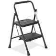 thumbnail image 1 of edx 2 Step Folding Ladder, Heavy Duty Portable Stool, Anti-Slip Lightweight Tool with 800Lbs Capacity, 1 of 6