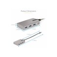 thumbnail image 4 of StarTech.com 4-Port USB-C Hub with USB-C DP Alt Mode Video Output 4K 60Hz, 3x USB-A, 1x USB-C, 100W Power Delivery Pass-Through, USB 3.2 Gen 2 (10Gbps), Portable USB Type-C to USB Type-A/C - 1ft (30cm) Host Cable (HB31C3A1CDPPD3) - Hub - 1 x USB-C + 3 x USB 3.2 Gen 2 - desktop, 4 of 13