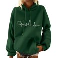 thumbnail image 1 of Sweat-shirt à Capuche à Manches Longues et Poches pour Femmes, 1 of 5