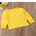 thumbnail image 3 of Baby Girl Long Sleeve T-shirt Crew Neck Cotton Ruffle Tops, 3 of 5