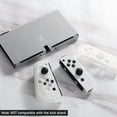 thumbnail image 4 of KOMI Switch OLED Case for Nintendo Switch OLED Model, Dockable Cover Soft TPU Protector Case for Switch OLED Grips & Console and Accessories with 2 Pcs Thumb Caps, Frosted Clear, 4 of 5