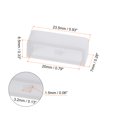 thumbnail image 2 of Unique Bargains 6pack Watch Strap Loop Fastener Rings 20mm Rubber Watch Holder Keeper White, 2 of 6