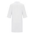 thumbnail image 4 of Kcodviy Robe Longue Maxi Taille Haute pour Femmes, Nouée, Couleur Unie, Robe Midi Ronde avec Fente au Cou, Robe Habillée pour Femmes, Robes pour Femmes Longueur Midi, Longues Robes pour Femmes, 4 of 7