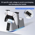 thumbnail image 4 of Dual Fast Charging Station Compatible with PlayStation 5 Controller and PS5 Slim, 2-Pack Charger Dock for Gamepad Accessories, 4 of 7
