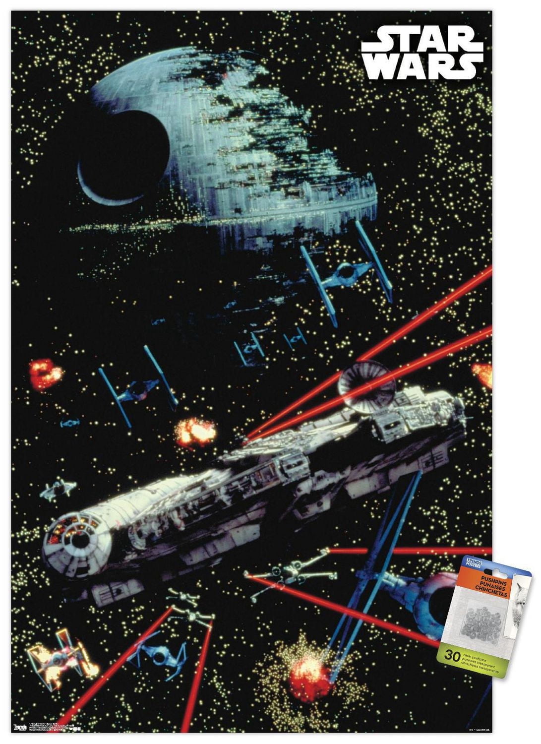 Star Wars: Saga - Space Battle Wall Poster, 22.375" x 34"
