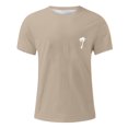 thumbnail image 2 of Ramiter T-Shirt Homme Ultra Coton T-Shirt Kaki,3TG, 2 of 3