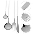 thumbnail image 2 of 1 Set of Silverware Set Stainless Steel Flatware Kitchen Utensil Set Tableware Cutlery, 2 of 8