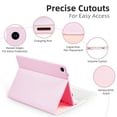 thumbnail image 2 of Bluetooth 3.0 Keyboard Case with 2.4G Mouse for Samsung Galaxy A9 Plus 5G - Purple PU Leather & ABS Cover, 10M Range, 60H Typing, 45 Days Mouse Use, 180mAh Keyboard/400mAh Mouse Batteries, US Layout,, 2 of 6