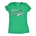 thumbnail image 1 of T-shirt Drôle pour Femmes Love Pickleball, Pickle Ball Rétro, T-Shirt Graphique pour Dames (Vert Chiné - Love Pickleball) - 3TG, 1 of 3