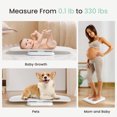 thumbnail image 4 of GROWNSY Multifunctional Baby & Pet Scale, Up to 330 lbs, Hold Function, 27-Inch Height Measurement, 5 Units, 4 of 8