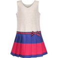 thumbnail image 1 of Robe Fille Kaki Marine Jupe Plissée Uniforme de Rentrée 12 Ans, 1 of 7