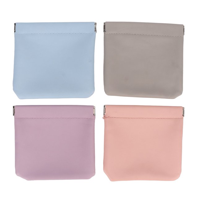 Mini Lipstick Storage Bag, 4 Colors Easy Cleaning Portable Make Up Bag For Travel