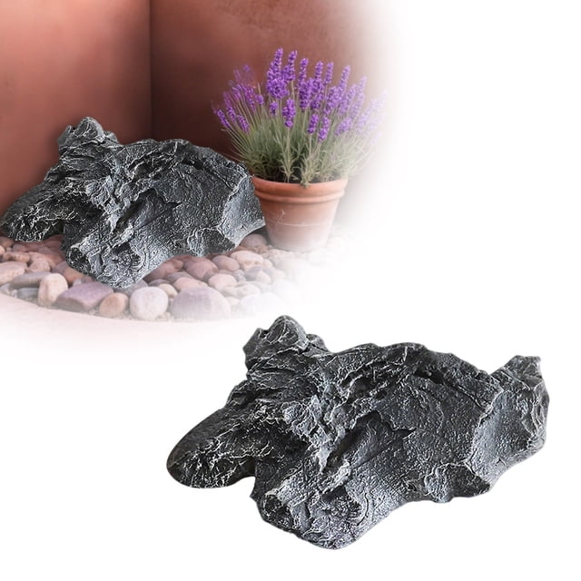 Realistic Fake Rock Covers for Outdoor Landscaping, Lightweight Artificial Decorative Rocks Made of Durable PU Foam, Perfect for Yard Garden Decor and Well Cover Concealment